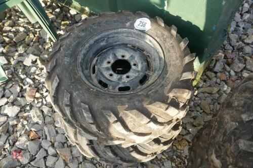 2 X 26 X 9-R12 WHEELS AND TYRES