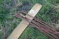 10 METAL ELECTRIC FENCE STAKES - 3