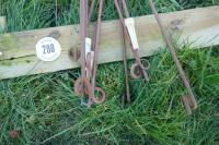 10 METAL ELECTRIC FENCE STAKES - 3