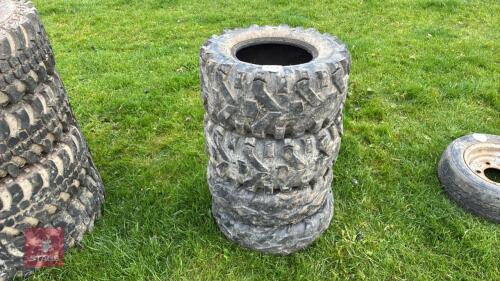 4 X 25 X 10-12 ATV TYRES