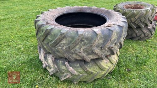 PAIR OF MICHELIN 18.4 R38 TYRES