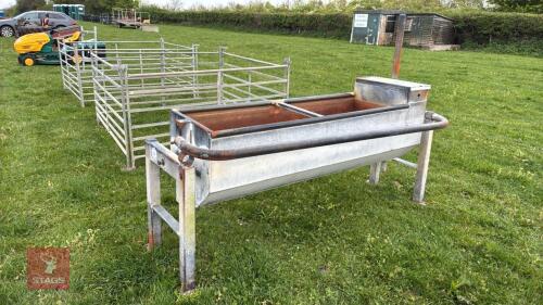 GALVANISED 1.7M WATER TROUGH