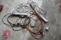 5 ELECTRIC EXTENSION CORDS & LEAD LAMP - 3
