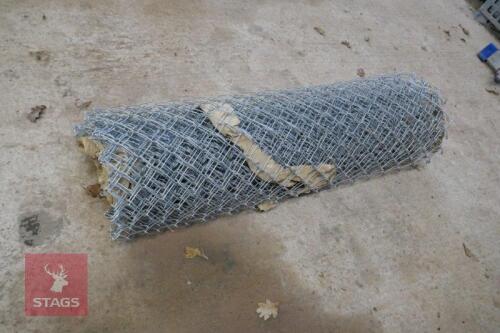 APPROX 12M GALVANISED CHAIN LINK FENCE