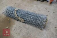 APPROX 12M GALVANISED CHAIN LINK FENCE - 2