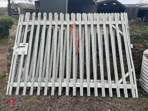 PAIR OF GALVANISED SECURITY GATES