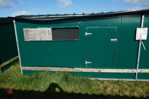 METAL REARING SHED & NIGHT SHELTER