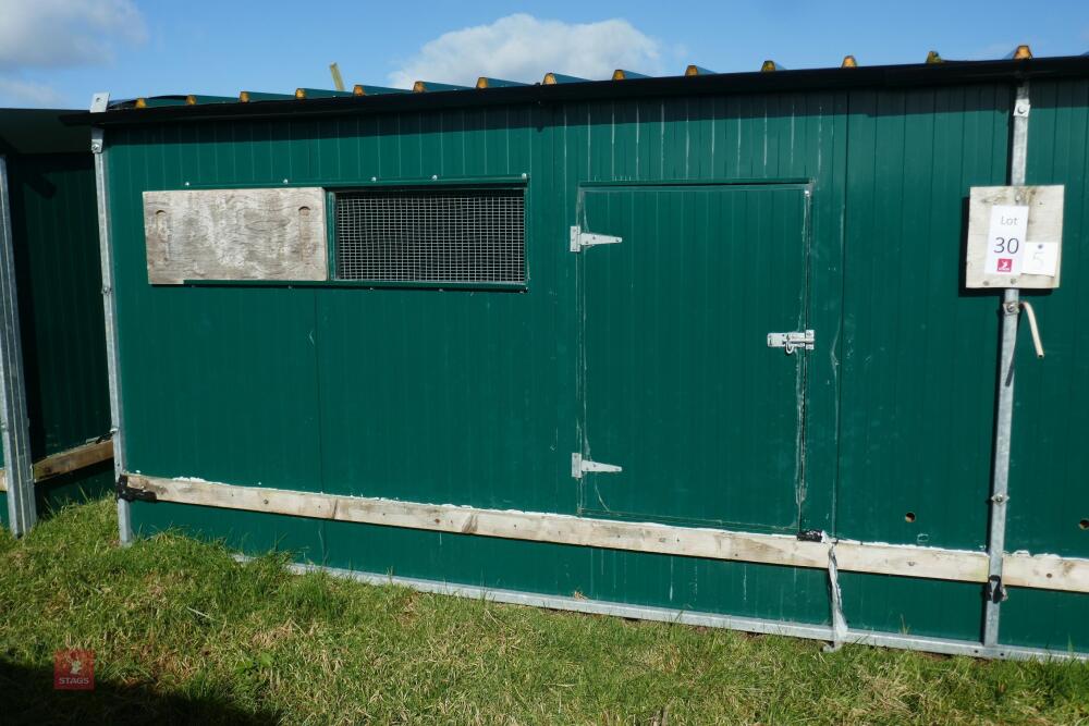 METAL REARING SHED & NIGHT SHELTER