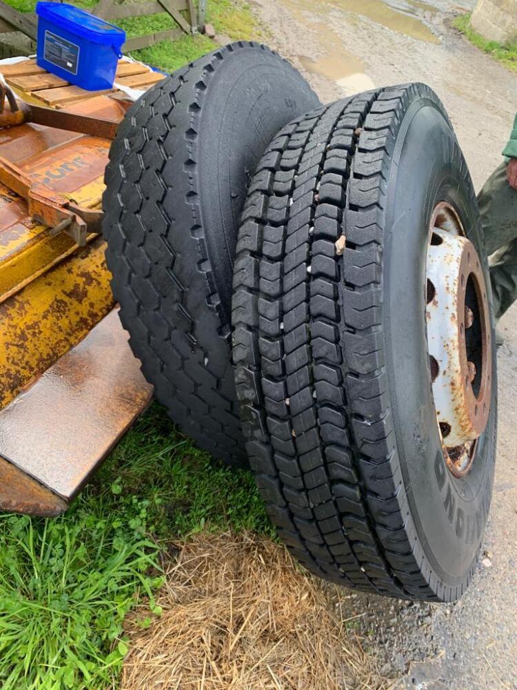 2 HANKOOK & MATADOR LORRY WHEELS & TYRES