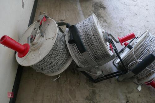 3 REELS OF ELECTRIC FENCE WIRE