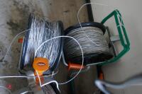 4 REELS OF ELECTRIC FENCE WIRE - 3