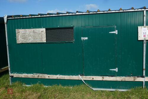 METAL REARING SHED & NIGHT SHELTER