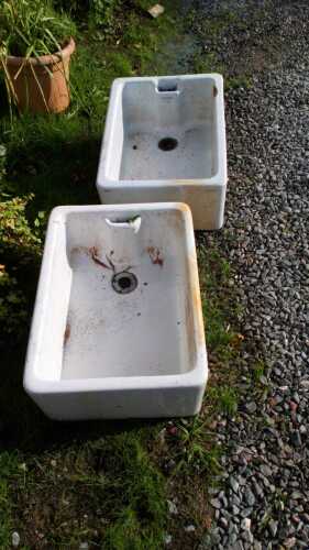 2 X BELFAST SINKS