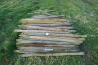 APPROX 100 WOODEN 5'6" FENCE STAKES