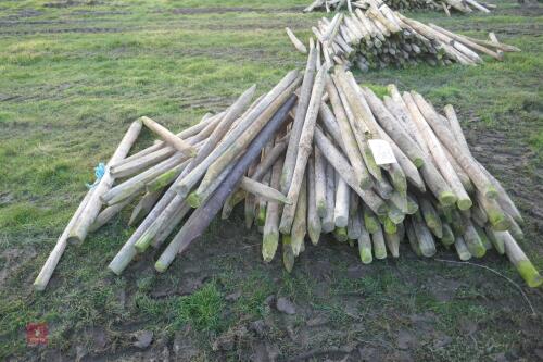 APPROX 100 WOODEN 5'6" FENCE STAKES