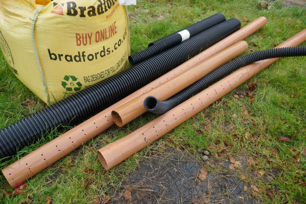 MIXED LOT OF DRAINAGE PIPES