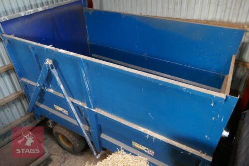 WARWICK SINGLE AXLE SILAGE/GRAIN TRAILER