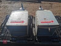 2 GALV FEED BINS - 2