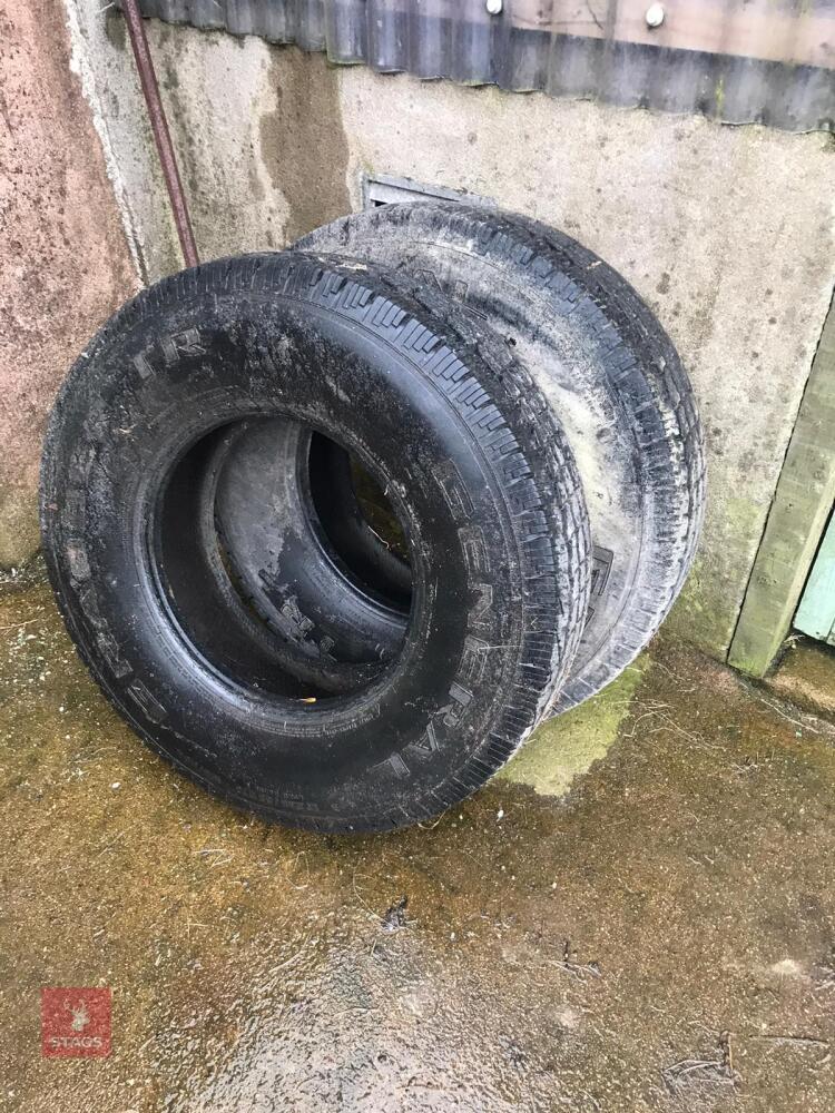 2 AS NEW GENERAL GRABBER TA TYRES