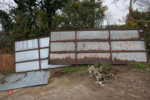 2 SHEETED YARD GATES