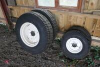 SET OF 4 *AS NEW* TURF TYRES