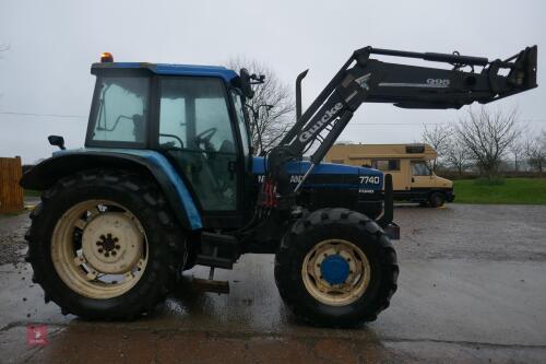 1997 FORD 7740SLE 4WD TRACTOR C/W QUICKE F/E LOADER