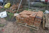 3 PALLETS OF RED BRICKS