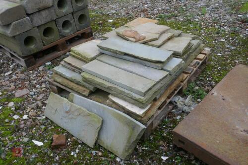 PALLET OF PART PATIO SLABS