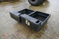 2 JFC PLASTIC WATER TROUGHS - 4