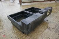 2 JFC PLASTIC WATER TROUGHS - 6