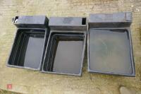 3 JFC PLASTIC WATER TROUGHS - 7