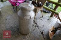 ALUMINIUM MILK CHURN