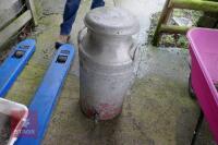 ALUMINIUM MILK CHURHN