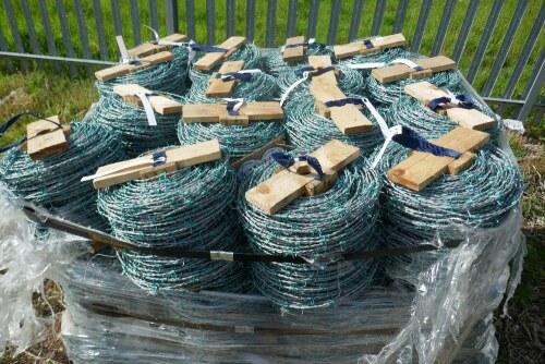 3 ROLLS OF BRAND NEW 200M BARBED WIRE