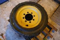 4 USED SKID STEER WHEELS & TYRES - 2