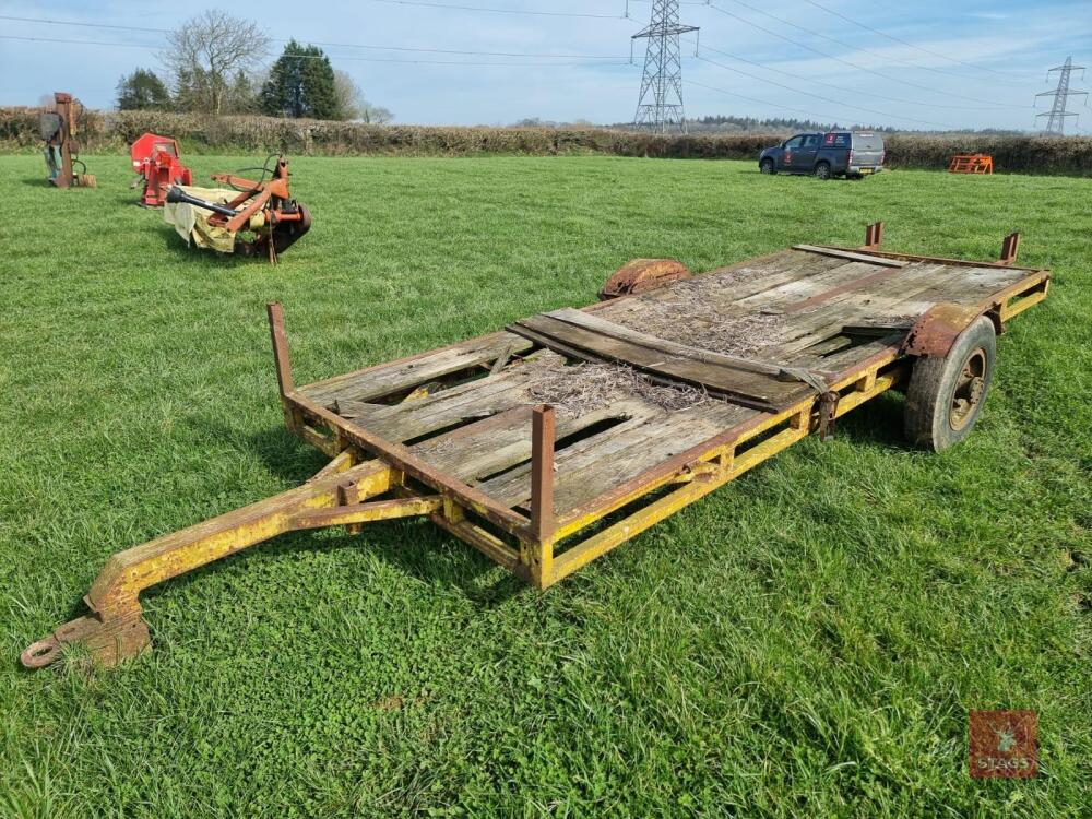 16' SINGLE AXLE FLATBED TRAILER