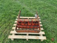 6 DAVID BROWN FRONT TRACTOR WEIGHTS & CARRIER - 3