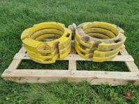 6 JOHN DEERE CENTRE WHEEL WEIGHTS