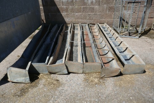 7 GALVANISED TROUGHS