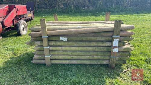 86 X 7' WOODEN FENCING STAKES