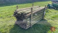 86 X 7' WOODEN FENCING STAKES - 2