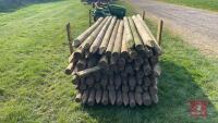 86 X 7' WOODEN FENCING STAKES - 3