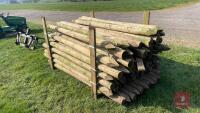 86 X 7' WOODEN FENCING STAKES - 5