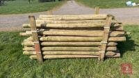 86 X 7' WOODEN FENCING STAKES - 6