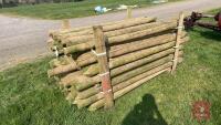86 X 7' WOODEN FENCING STAKES - 7