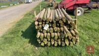 86 X 7' WOODEN FENCING STAKES - 9