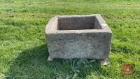 APPROX 3' X 2' GRANITE TROUGH