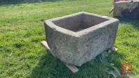 APPROX 3' X 2' GRANITE TROUGH - 2