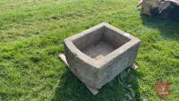 APPROX 3' X 2' GRANITE TROUGH - 3