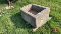 APPROX 3' X 2' GRANITE TROUGH - 4